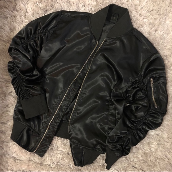 ARYSE urban style bomber jacket black size L - Picture 2 of 6